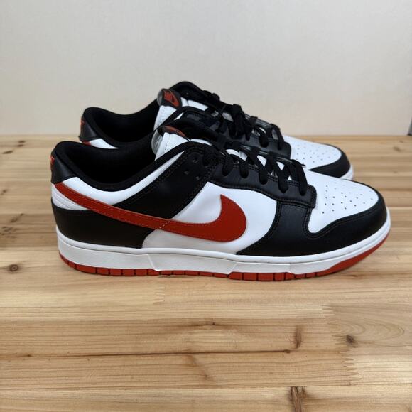 Nike Dunk Low Retro sneakers Dragon Red Black white DV0833-108 Mens 12 New - Picture 1 of 10